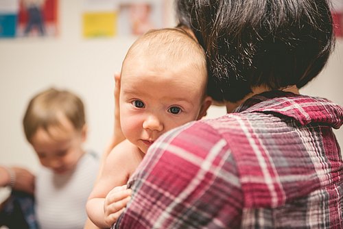 Mutter und Baby in der Vorsorge