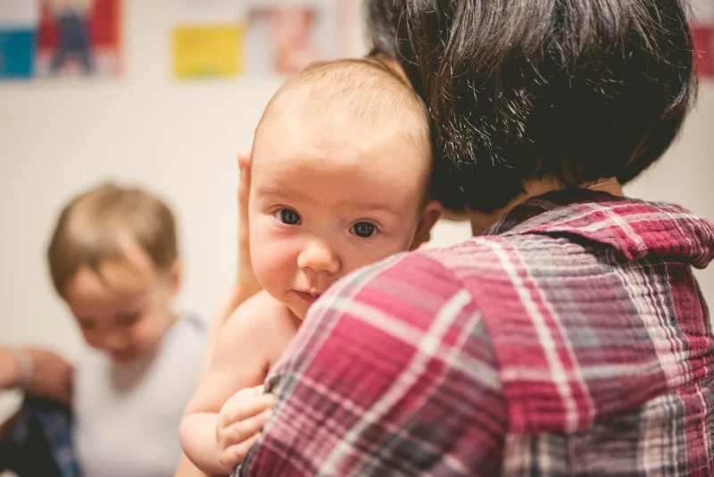 Mutter und Baby in der Vorsorge