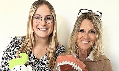 Fabienne und Charlotte unsere beiden Zahnffen